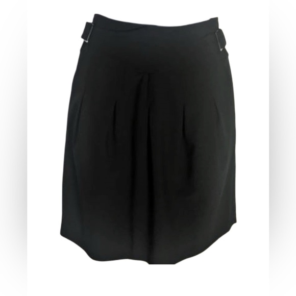 BCBGMAXAZRIA Black Skirt with Tab Waist Detail - Picture 2 of 6
